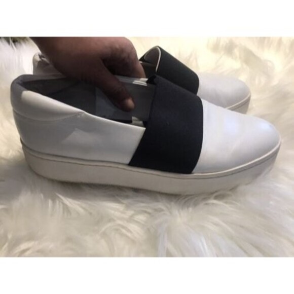 VIA SPIGA Women's  Platform Slip on Sneakers Black/White Size 9 Funky Y2K style - Picture 5 of 8